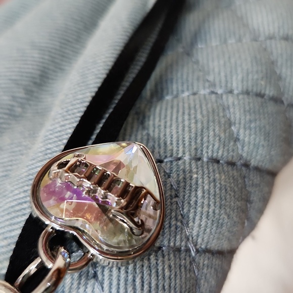 🔹️Juicy Couture Tied With A Bow Large Zip Around Light Washed Denim Blue Wallet - Picture 5 of 10